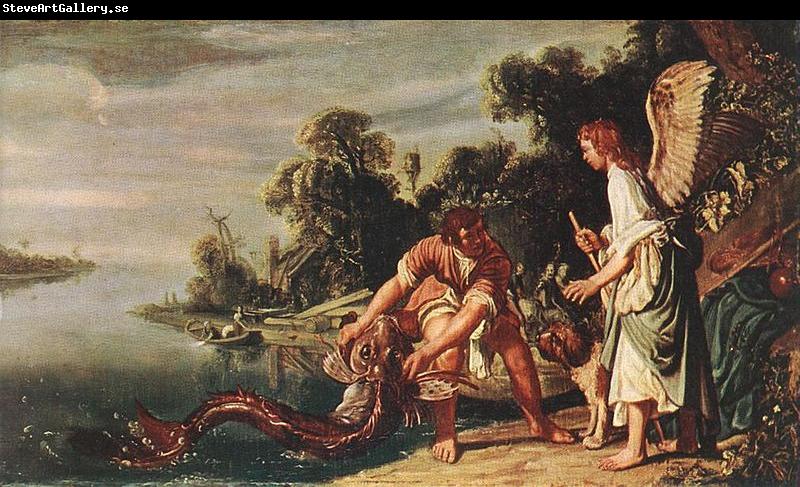 Pieter Lastman The Angel and Tobias with the Fish